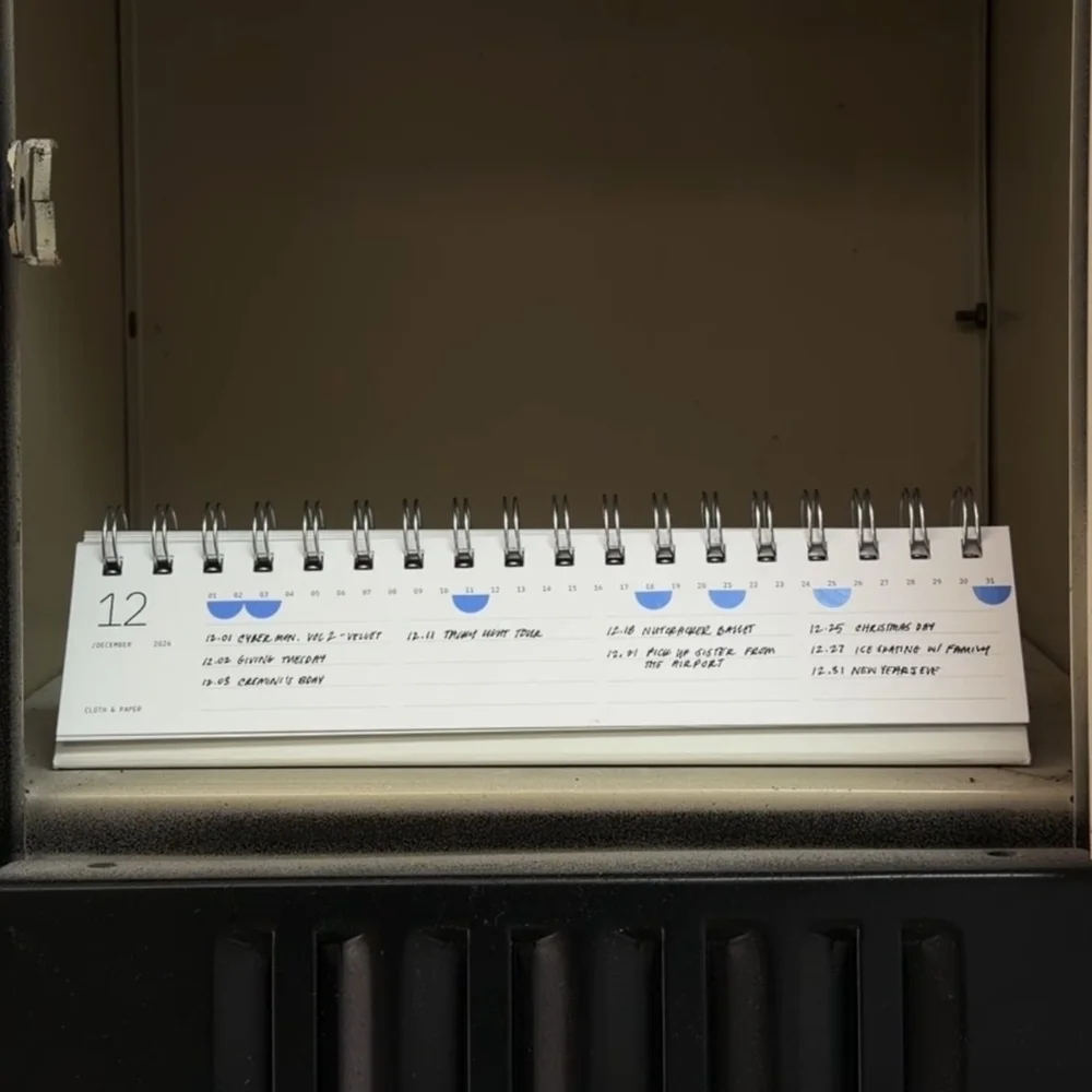 Cloth & Paper 2026 Desk Calendar - BRAND NEW